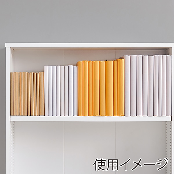 萩原 ブックラック 幅60cm ハイタイプ ホワイト RCC-1906WH-S 1台(ご注文単位1台)【直送品】