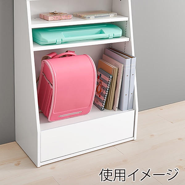 萩原 ブックラック 幅60cm ハイタイプ ホワイト RCC-1906WH-S 1台(ご注文単位1台)【直送品】