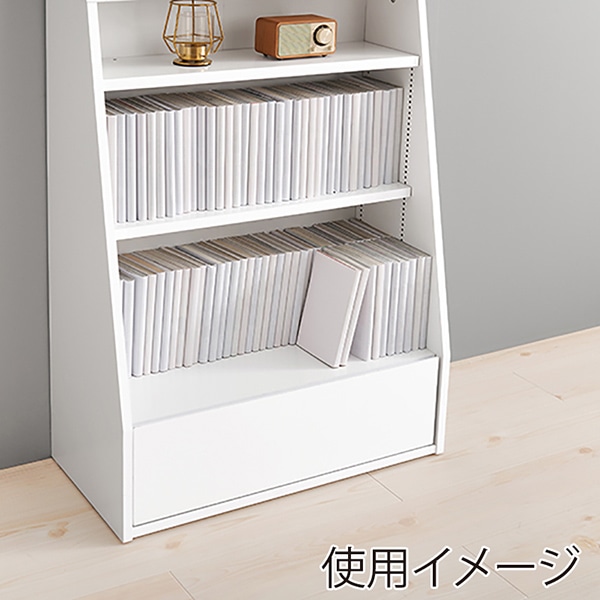 萩原 ブックラック 幅60cm ハイタイプ ホワイト RCC-1906WH-S 1台(ご注文単位1台)【直送品】