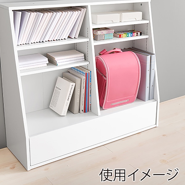 萩原 ブックラック 幅90cm ハイタイプ ホワイト RCC-1907WH-S 1台(ご注文単位1台)【直送品】