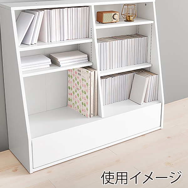 萩原 ブックラック 幅90cm ハイタイプ ホワイト RCC-1907WH-S 1台(ご注文単位1台)【直送品】