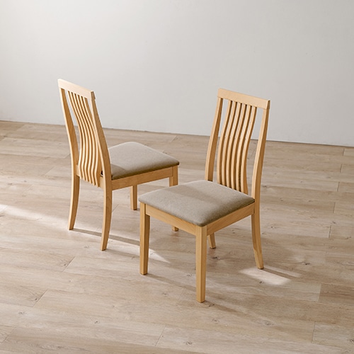 萩原 ダイニングチェア 幅44cm ベージュ MI-8635NA-BE 1台(ご注文単位2台)【直送品】