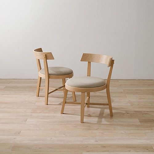 萩原 ダイニングチェア 幅59.5cm ベージュ MI-8636NA-BE 1台(ご注文単位2台)【直送品】