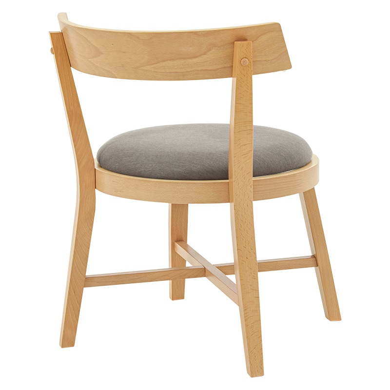 萩原 ダイニングチェア 幅59.5cm グレー MI-8636NA-LGY 1台(ご注文単位2台)【直送品】