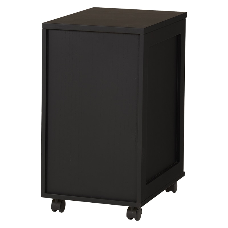 萩原 書類チェスト B4対応 5段 ブラック×ブラウン MCH-6470BB 1台(ご注文単位1台)【直送品】