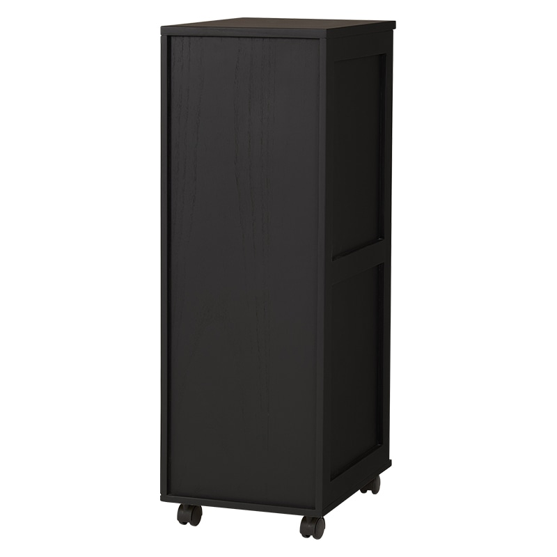 萩原 書類チェスト　B4対応　9段 ブラック×ブラウン MCH-6471BB 1台（ご注文単位1台）【直送品】