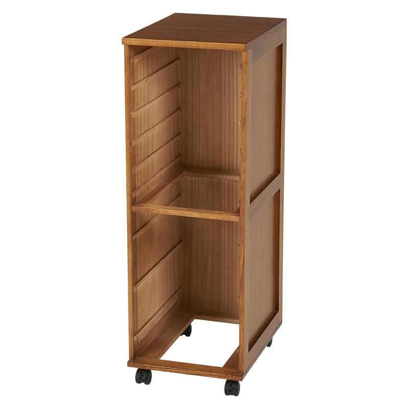 萩原 書類チェスト　B4対応　9段 ブラウン MCH-6471BR 1台（ご注文単位1台）【直送品】