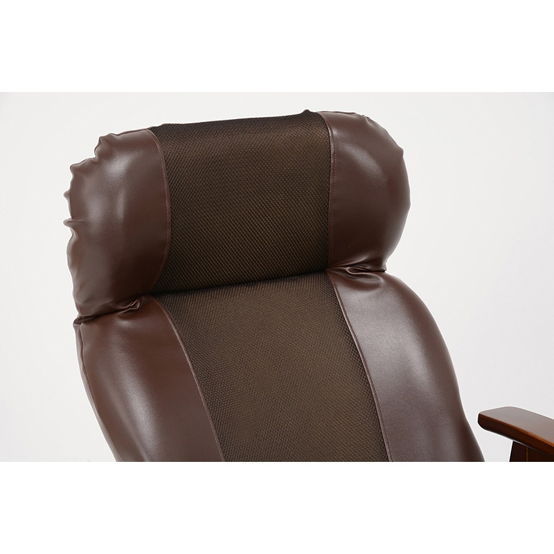 萩原 昇降式高座椅子 ブラウン LZ-4738BR 1台（ご注文単位1台）【直送品】