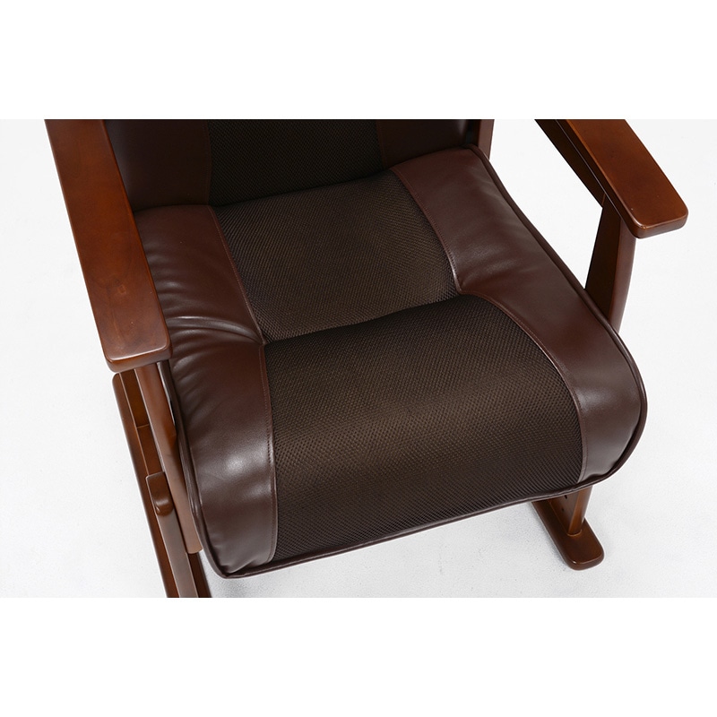 萩原 昇降式高座椅子 ブラウン LZ-4738BR 1台（ご注文単位1台）【直送品】