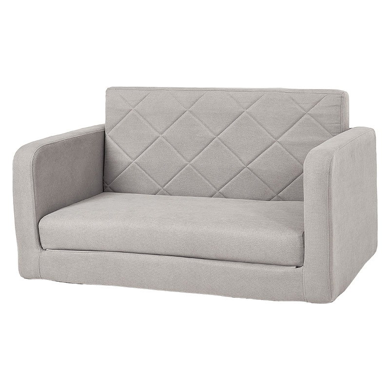 萩原 ソファベッド　2人掛け　クッション付 グレー LSF-4888-2P-GY 1台（ご注文単位1台）【直送品】