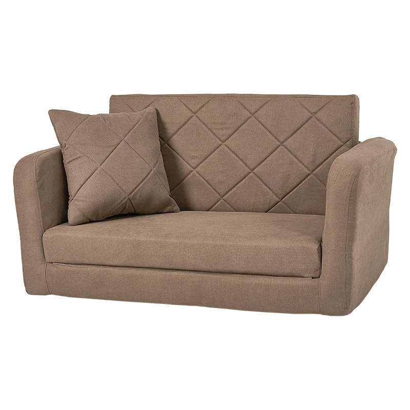 萩原 ソファベッド 2人掛け 肘リクライニング付 ブラウン LSF-4888G-2P-BR 1台(ご注文単位1台)【直送品】