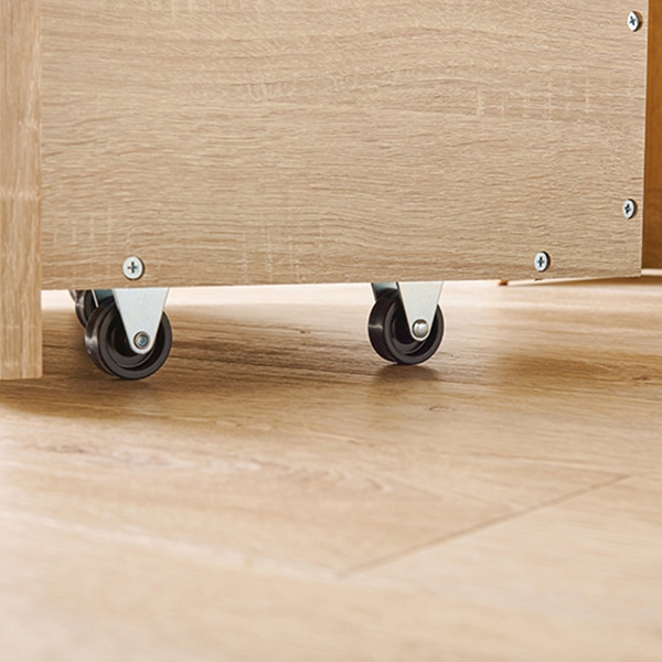 萩原 キッチンカウンター　収納庫タイプ　幅89cm ナチュラル VKC-7155NA 1台（ご注文単位1台）【直送品】