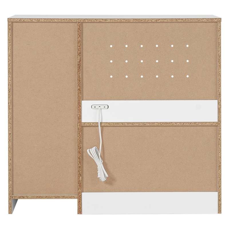 萩原 キッチンカウンター 収納庫タイプ 幅89cm ホワイト VKC-7155WH 1台(ご注文単位1台)【直送品】