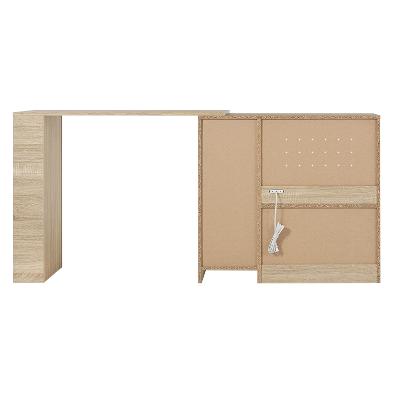 萩原 伸縮式キッチンカウンター 収納庫タイプ ナチュラル VKC-7155NAOS 1台(ご注文単位1台)【直送品】