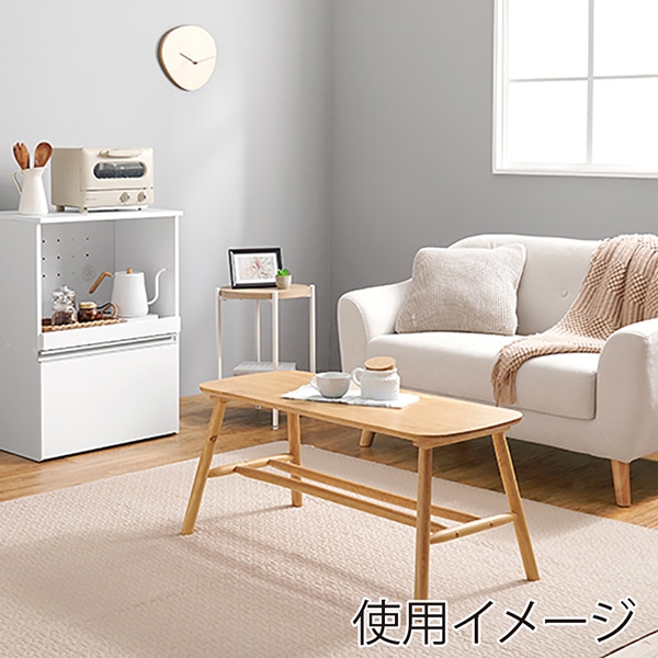 萩原 キッチンカウンター 収納庫タイプ 幅60cm ホワイト VKC-7141WH 1台(ご注文単位1台)【直送品】