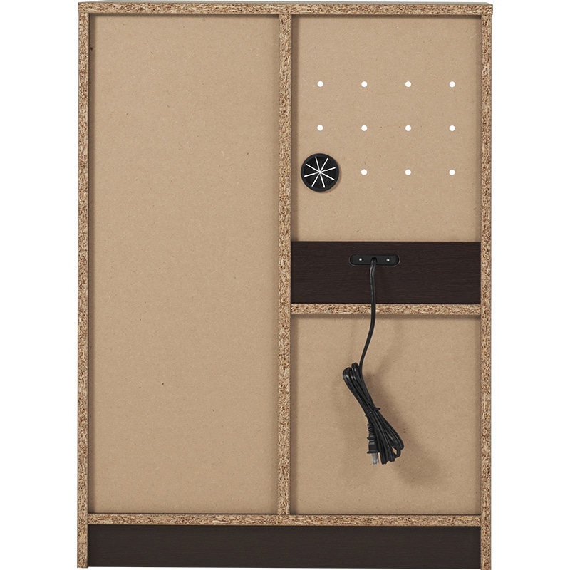 萩原 キッチンカウンター 扉収納タイプ 幅60cm ダークブラウン VKC-7142DBR 1台(ご注文単位1台)【直送品】