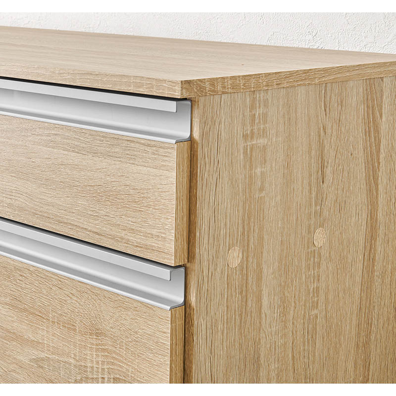 萩原 キッチンカウンター 扉収納タイプ 幅60cm ナチュラル VKC-7142NA 1台(ご注文単位1台)【直送品】