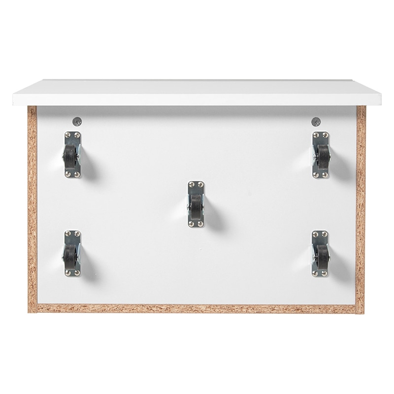 萩原 伸縮式キッチンカウンター 収納庫タイプ ホワイト VKC-7156WHOS 1台(ご注文単位1台)【直送品】