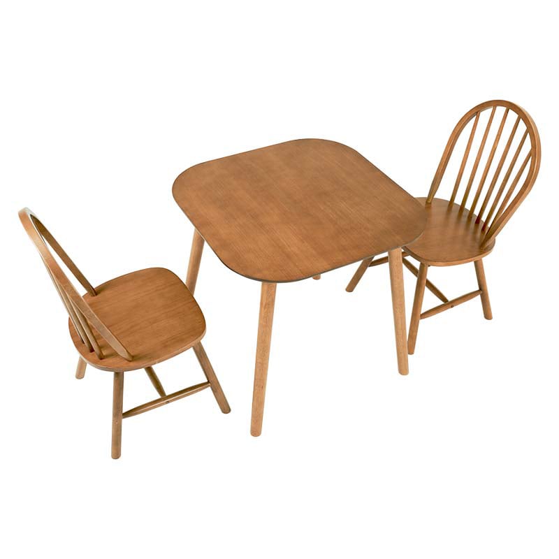 萩原 ウィンザーダイニング 3点セット 2人掛け ライトブラウン BT-8627-24-LBR-3S 1セット(ご注文単位1セット)【直送品】