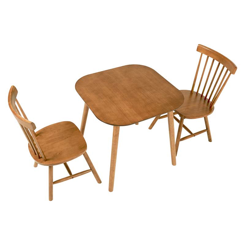 萩原 ウィンザーダイニング 3点セット 2人掛け ライトブラウン BT-8627-42-LBR-3S 1セット(ご注文単位1セット)【直送品】