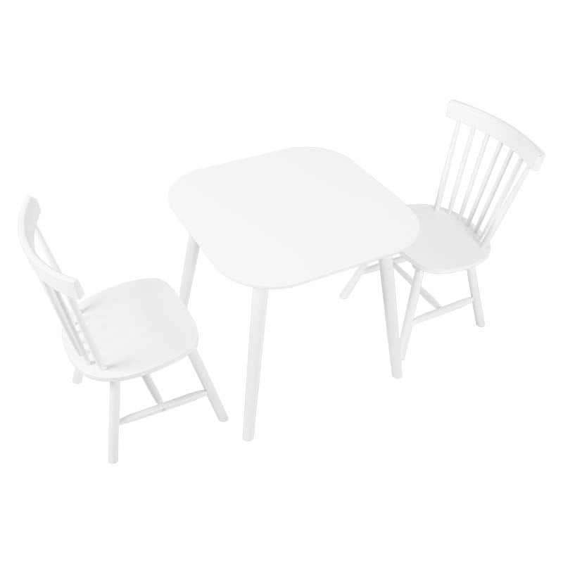 萩原 ウィンザーダイニング 3点セット 2人掛け ホワイト BT-8627-42-WH-3S 1セット(ご注文単位1セット)【直送品】