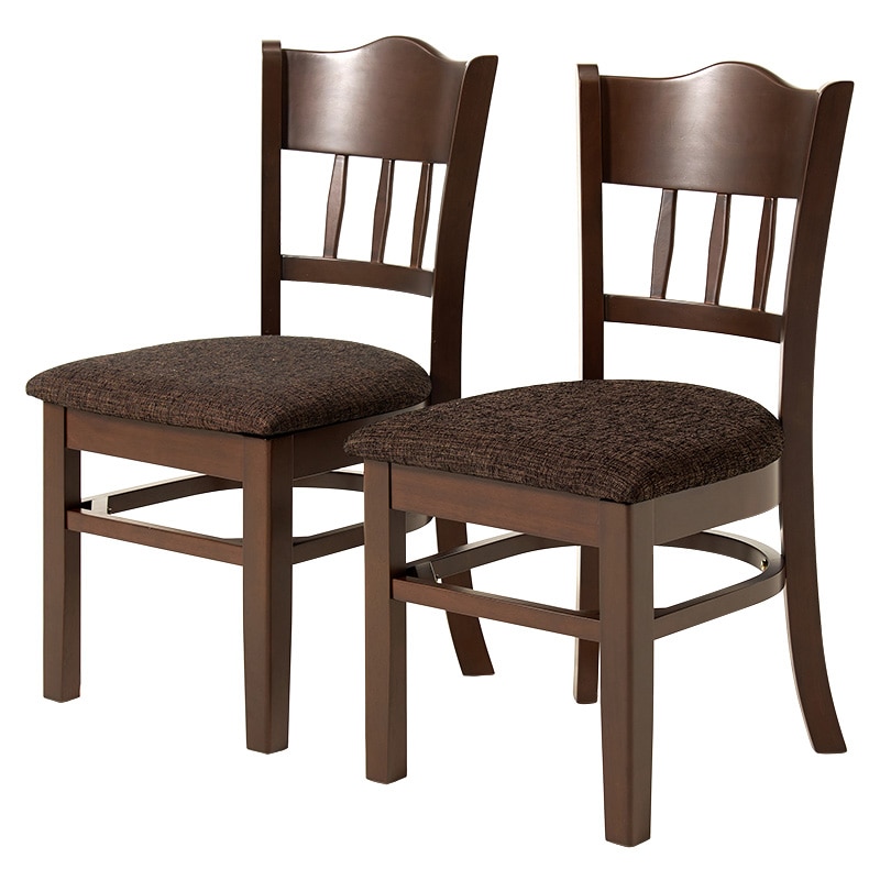 萩原 ダイニングチェアー ブラウン×ファブリック VC-7593BB 1台(ご注文単位2台)【直送品】