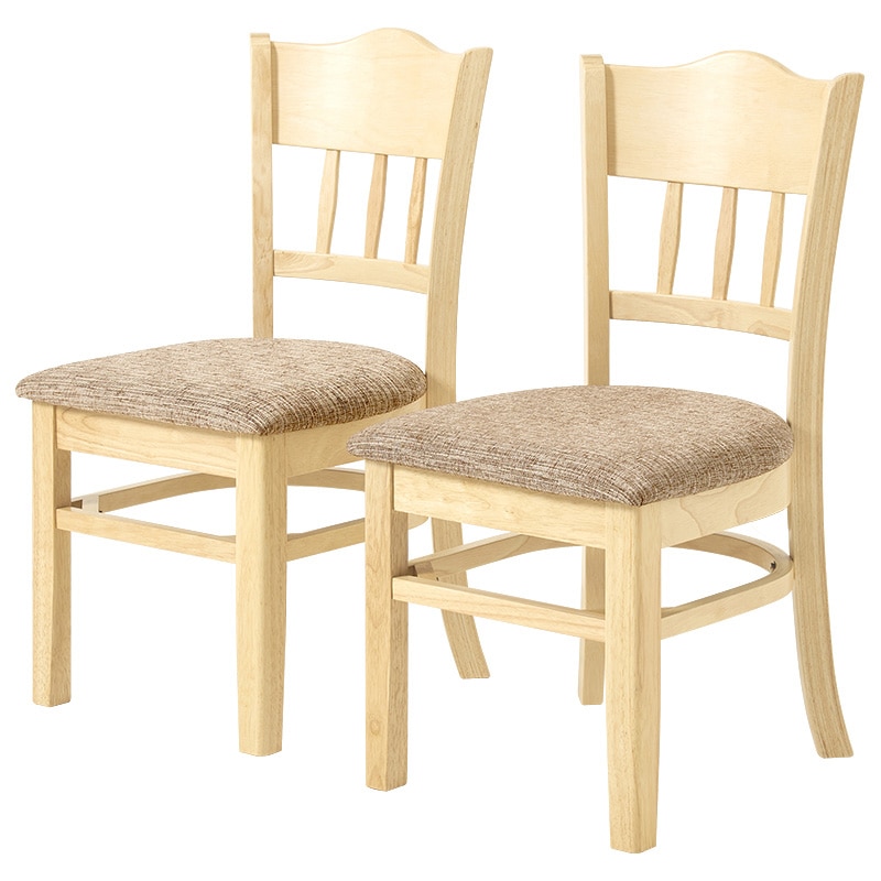 萩原 ダイニングチェアー ライトナチュラル×ファブリック VC-7593NT 1台(ご注文単位2台)【直送品】