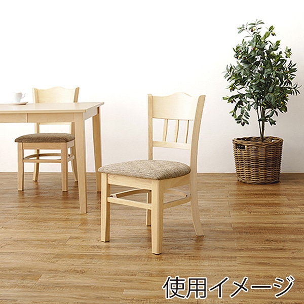 萩原 ダイニングチェアー ライトナチュラル×ファブリック VC-7593NT 1台(ご注文単位2台)【直送品】