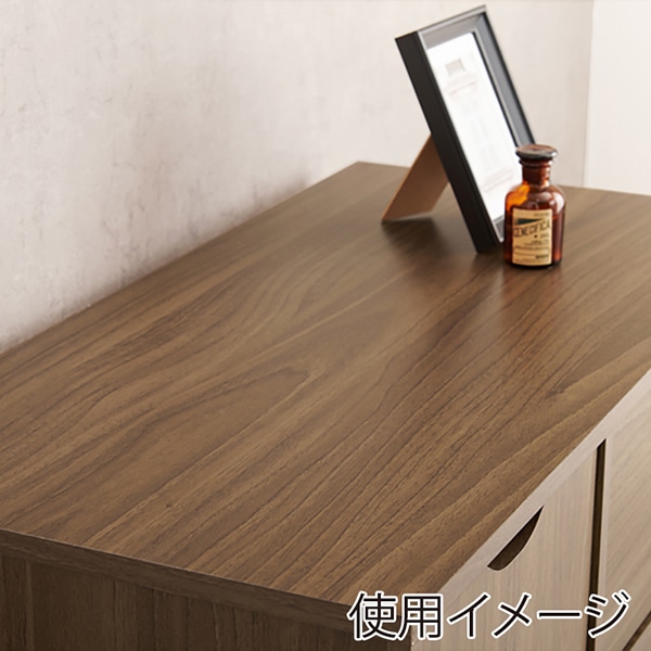 萩原 キャスター付きチェスト 幅80cm ブラウン RCC-1552BR 1台(ご注文単位1台)【直送品】