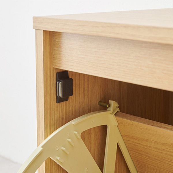 萩原 シューズ収納ベンチ 幅60cm ナチュラル RSB-1553NA 1台(ご注文単位1台)【直送品】