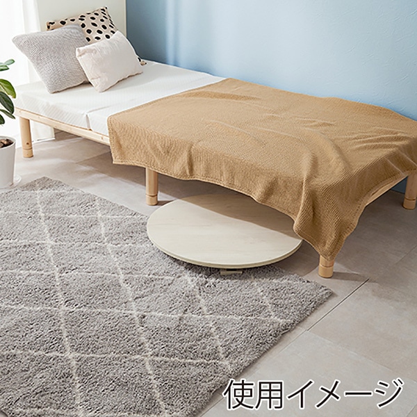 萩原 折りたたみテーブル 丸型 φ68cm ホワイトウォッシュ MT-6868-WS 1台(ご注文単位1台)【直送品】