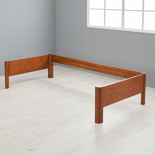 萩原 組立簡単 すのこベッド シングル ディープブラウン WB-7712S-DBR 1台(ご注文単位1台)【直送品】