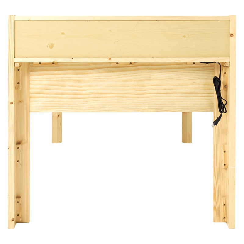 萩原 組立簡単 シングルミドルベッド シングルミドル ナチュラル WB-7713S-NA 1台(ご注文単位1台)【直送品】