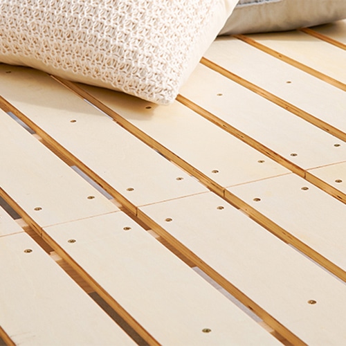 萩原 組立簡単 シングルミドルベッド シングルミドル ナチュラル WB-7713S-NA 1台(ご注文単位1台)【直送品】