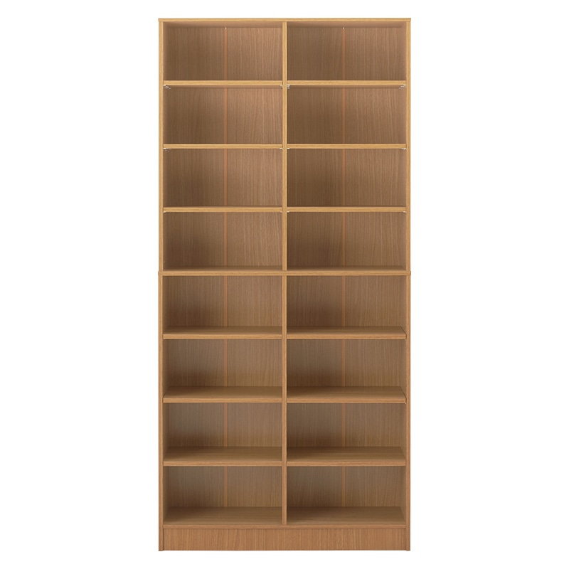 萩原 ブックシェルフ 幅90cm ライトブラウン VKB-7271LBR 1台(ご注文単位1台)【直送品】