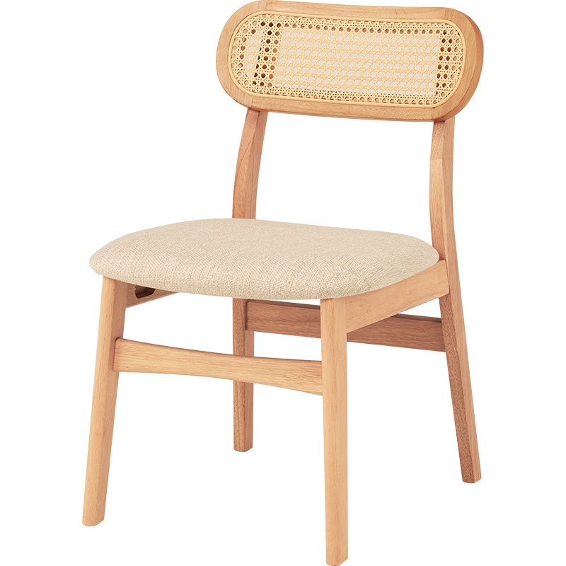 萩原 ダイニング3点セット　角テーブル・チェア2脚 ナチュラル BT-8627LNT54NA3S 1セット（ご注文単位1セット）【直送品】