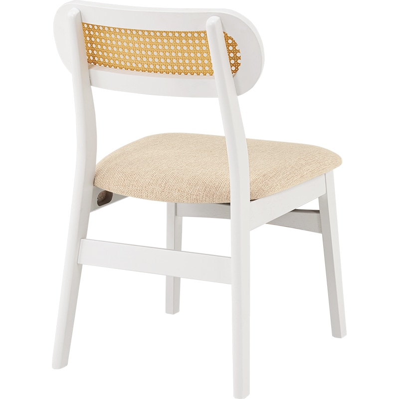 萩原 ダイニング3点セット 角テーブル・チェア2脚 ホワイト BT-8627WH54WH3S 1セット(ご注文単位1セット)【直送品】