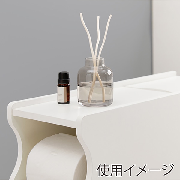 萩原 トイレラック ホワイト RTR-1489WH 1台（ご注文単位1台）【直送品】