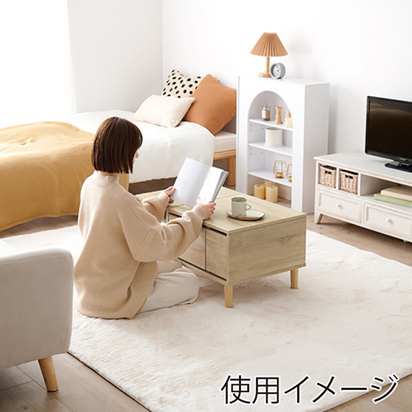 萩原 2WAYドレッサーテーブル　幅75cm ナチュラル RD-1125NA 1台（ご注文単位1台）【直送品】