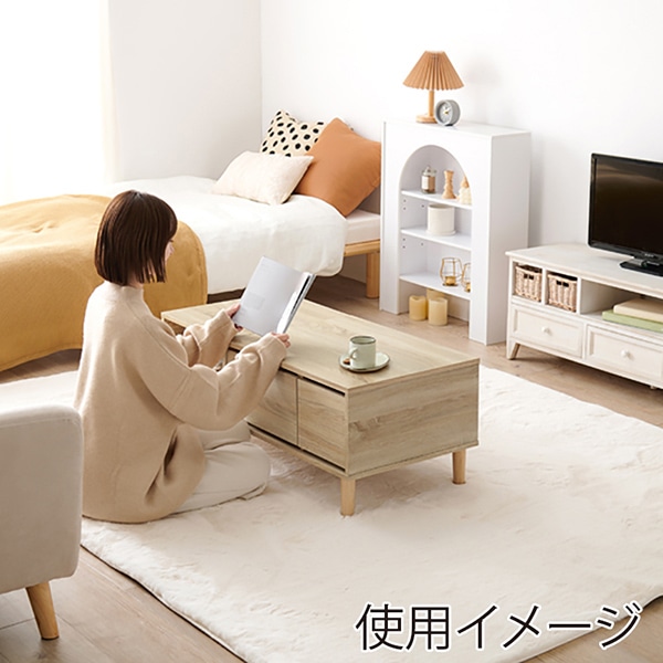 萩原 2WAYドレッサーテーブル 幅95cm ナチュラル RD-1126NA 1台(ご注文単位1台)【直送品】