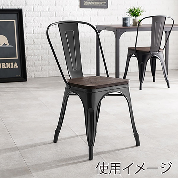 萩原 ダイニングチェア ウッド×ダークブラウン LC-4670WDBR 1台（ご注文単位2台）【直送品】