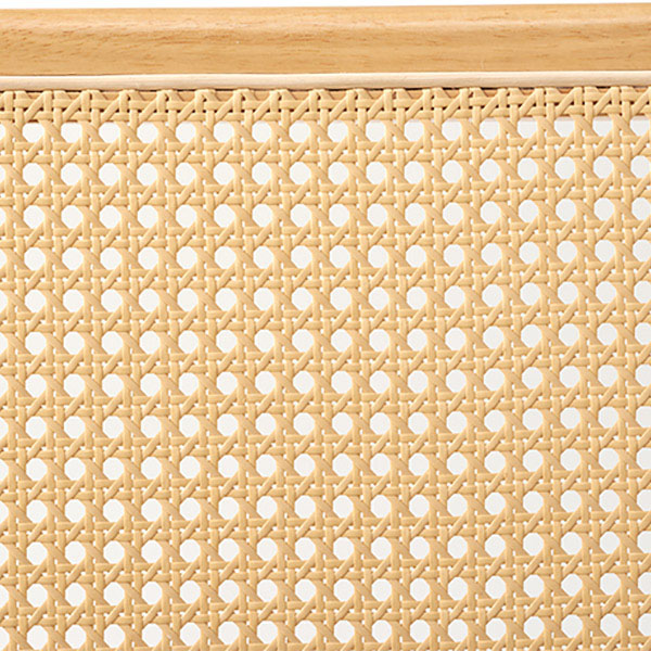 萩原 ラタン調オフィスチェア　肘掛けなし  LHC-4474BE 1台（ご注文単位1台）【直送品】