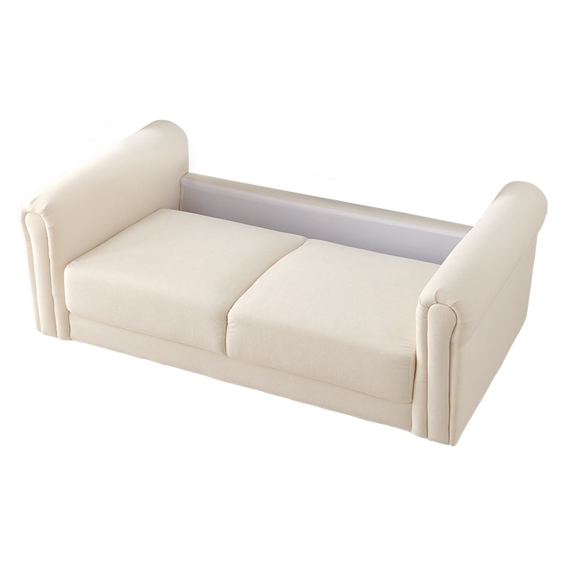 萩原 キルティングソファ 2人掛け アイボリー ライラ2P-IV 1台(ご注文単位1台)【直送品】