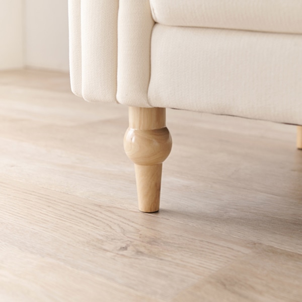 萩原 キルティングソファ 2人掛け アイボリー ライラ2P-IV 1台(ご注文単位1台)【直送品】