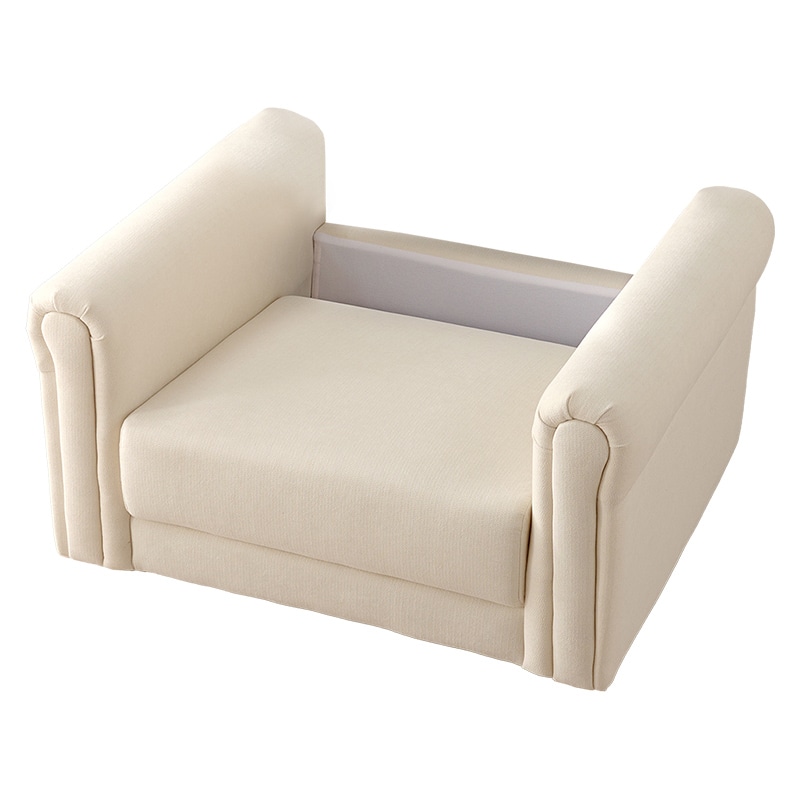 萩原 キルティングソファ 1人掛け アイボリー ライラ1P-IV 1台(ご注文単位1台)【直送品】