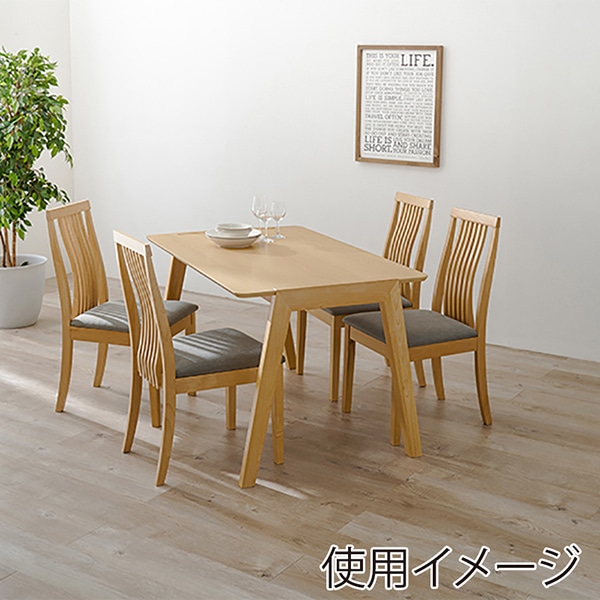 萩原 ダイニング5点セット グレー MI-860935NALGY-5S 1台（ご注文単位1台）【直送品】