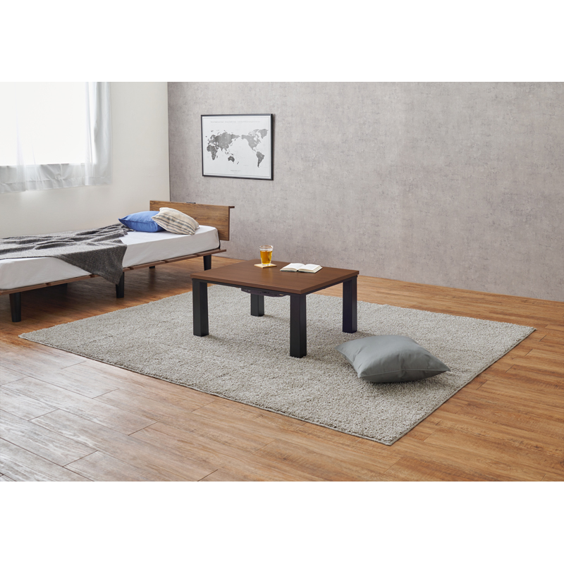 萩原 カジュアルコタツ 75×60 ウォルナット KOT-7312-7560WN 1台（ご注文単位1台）【直送品】