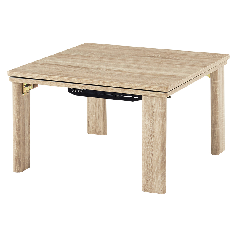 萩原 折りたたみこたつ 60×60 ナチュラル KOT-7350-60NA 1台（ご注文単位1台）【直送品】