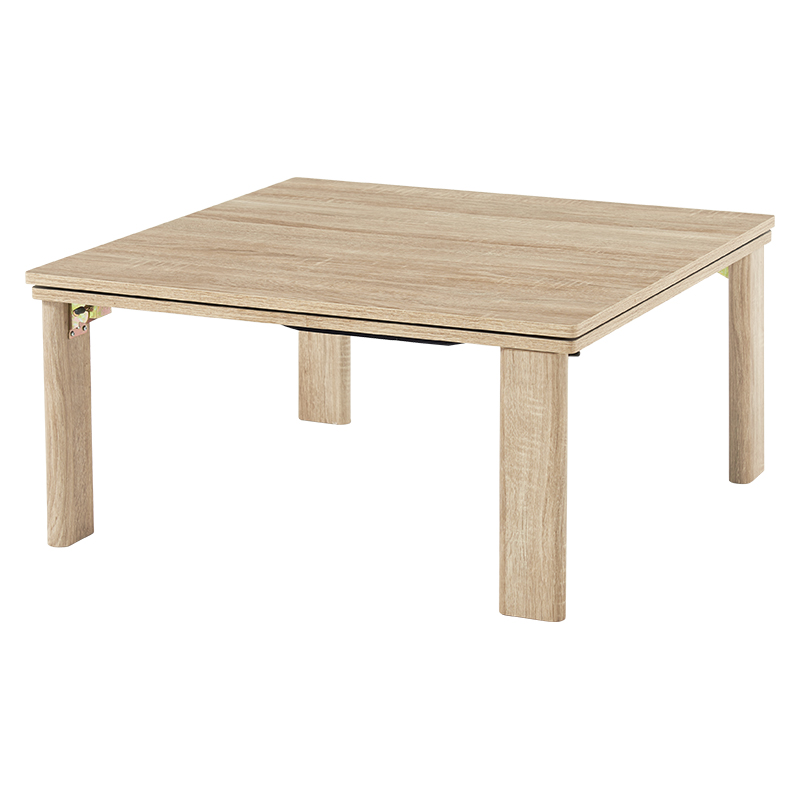萩原 折りたたみこたつ 75×75 ナチュラル KOT-7350-75NA 1台（ご注文単位1台）【直送品】