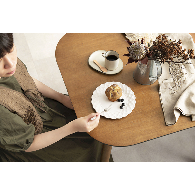 萩原 エマ ダイニング3点セット ライトブラウン BT-8627-43LBR-3S 1セット(ご注文単位1セット)【直送品】
